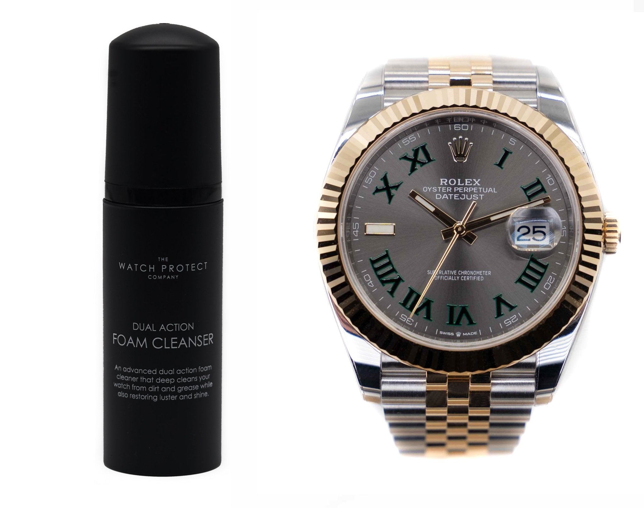 DUAL ACTION FOAM CLEANER & ROLEX DATEJUST 41 126300 - TIER 3 - WATCH PROTECTION KIT BUNDLE - The Watch Protect Company