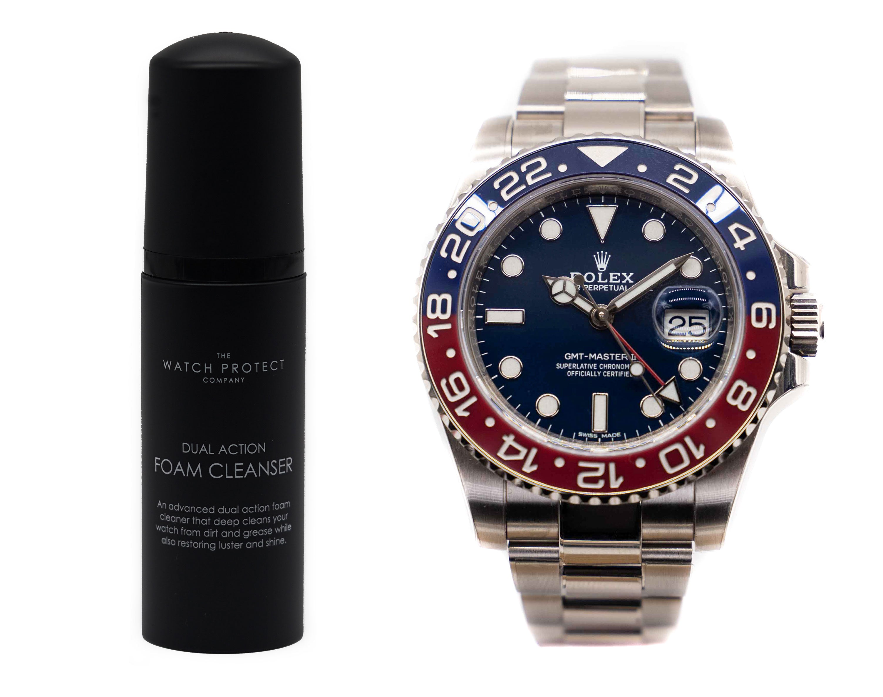 雙效泡棉清潔劑和勞力士 GMT MASTER II 116710/126711 - 3 級 - 手錶保護套件套裝