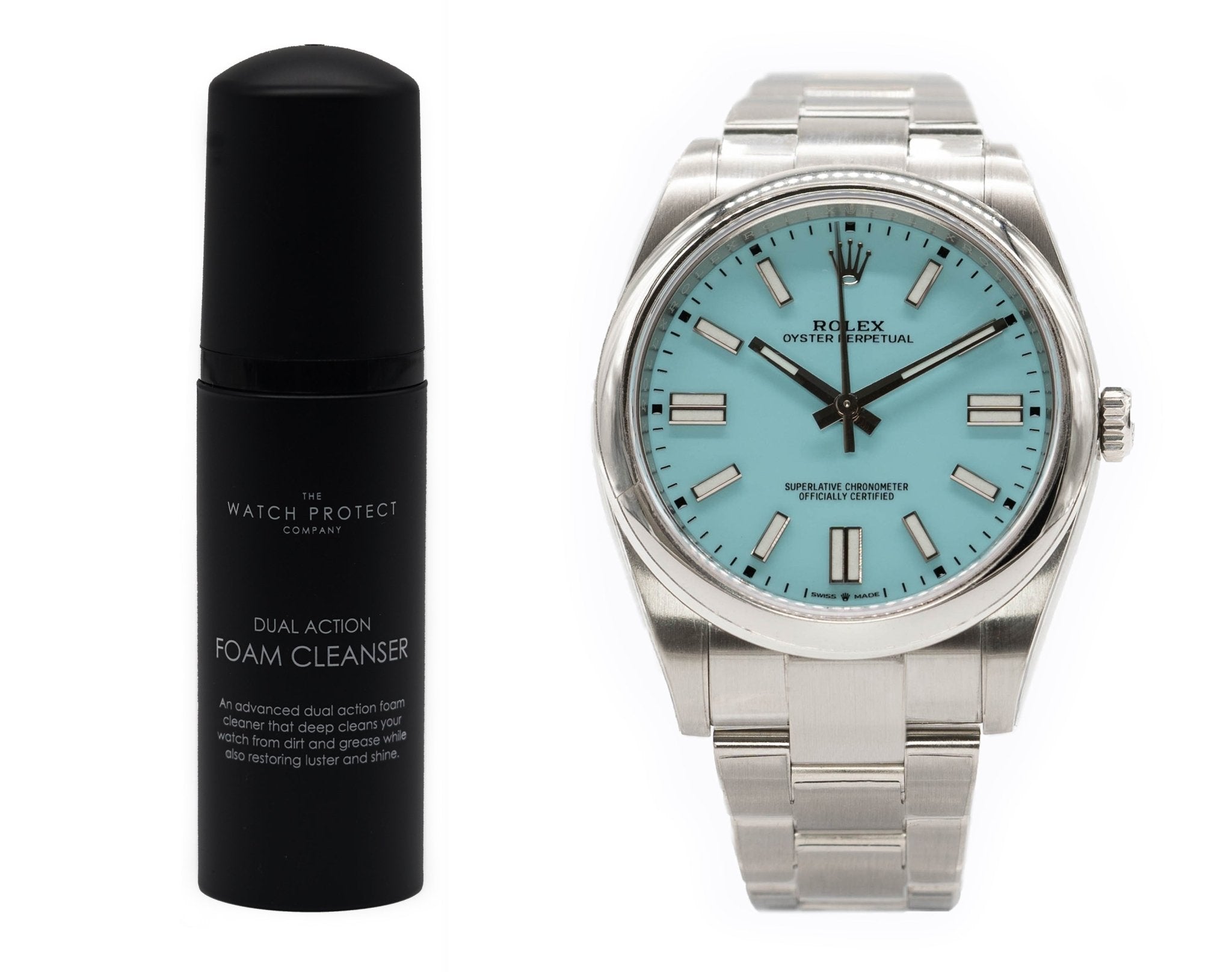 DUAL ACTION FOAM CLEANER & ROLEX OYSTER PERPETUAL 41 124300 - TIER 3 - WATCH PROTECTION KIT BUNDLE - The Watch Protect Company