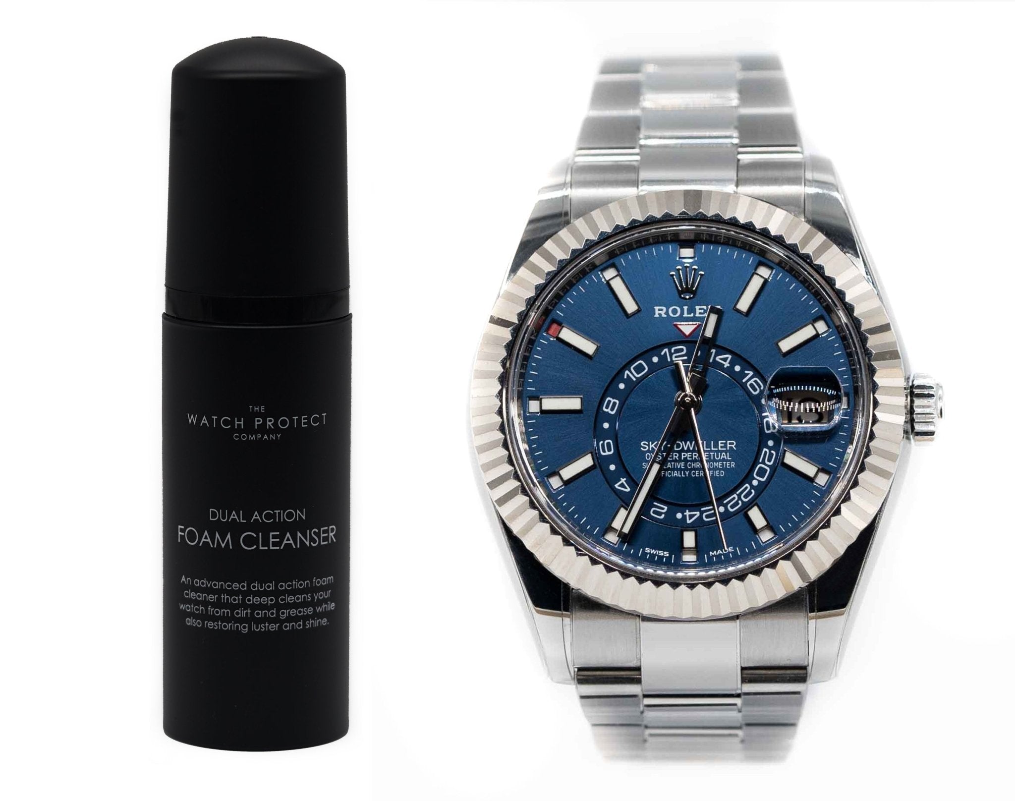 DUAL ACTION FOAM CLEANER & ROLEX SKYDWELLER - TIER 3 - WATCH PROTECTION KIT BUNDLE - The Watch Protect Company