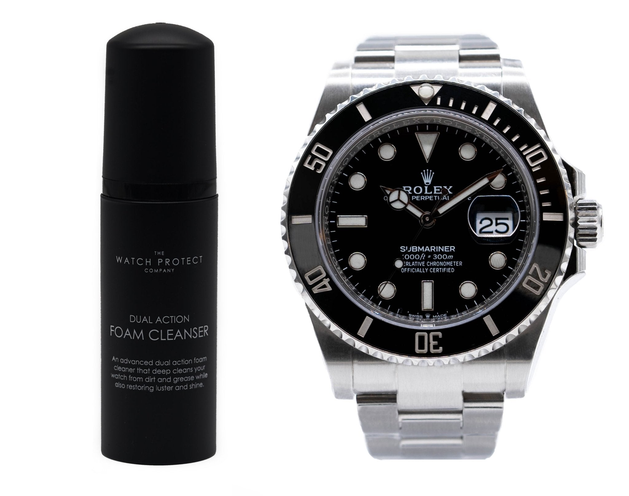 DUAL ACTION FOAM CLEANER & ROLEX SUBMARINER 124060/126610 - TIER 3 - WATCH PROTECTION KIT BUNDLE - The Watch Protect Company
