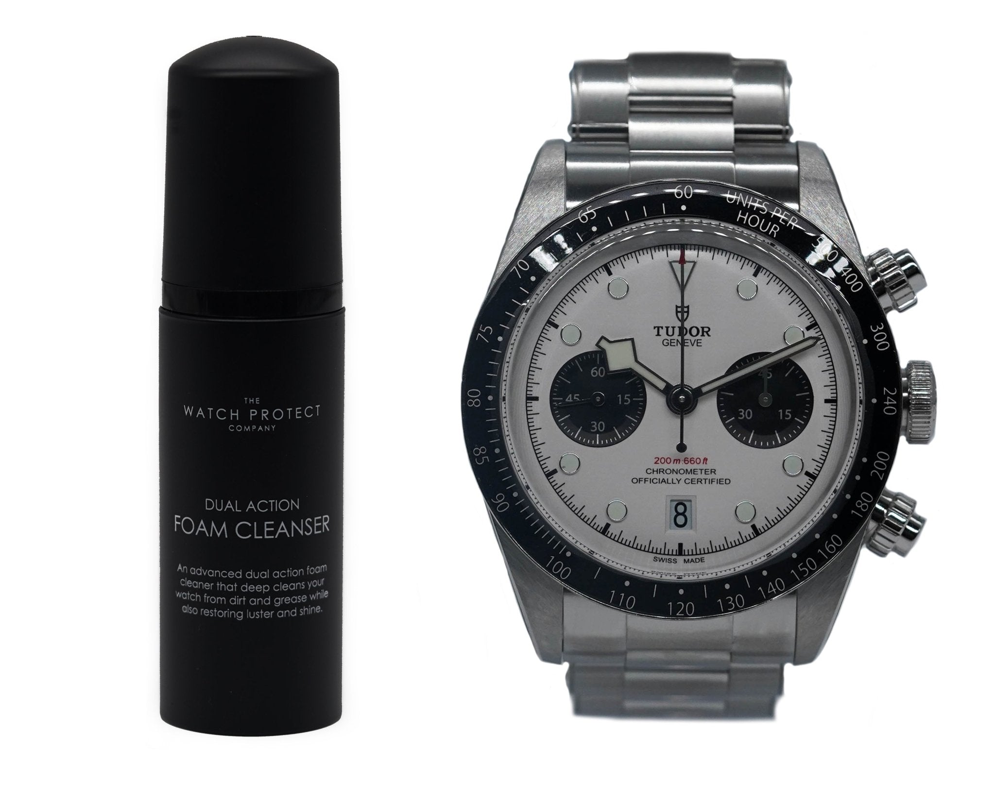 DUAL ACTION FOAM CLEANER & TUDOR BLACK BAY CHRONO 41 - TIER 3 - WATCH PROTECTION KIT BUNDLE - The Watch Protect Company