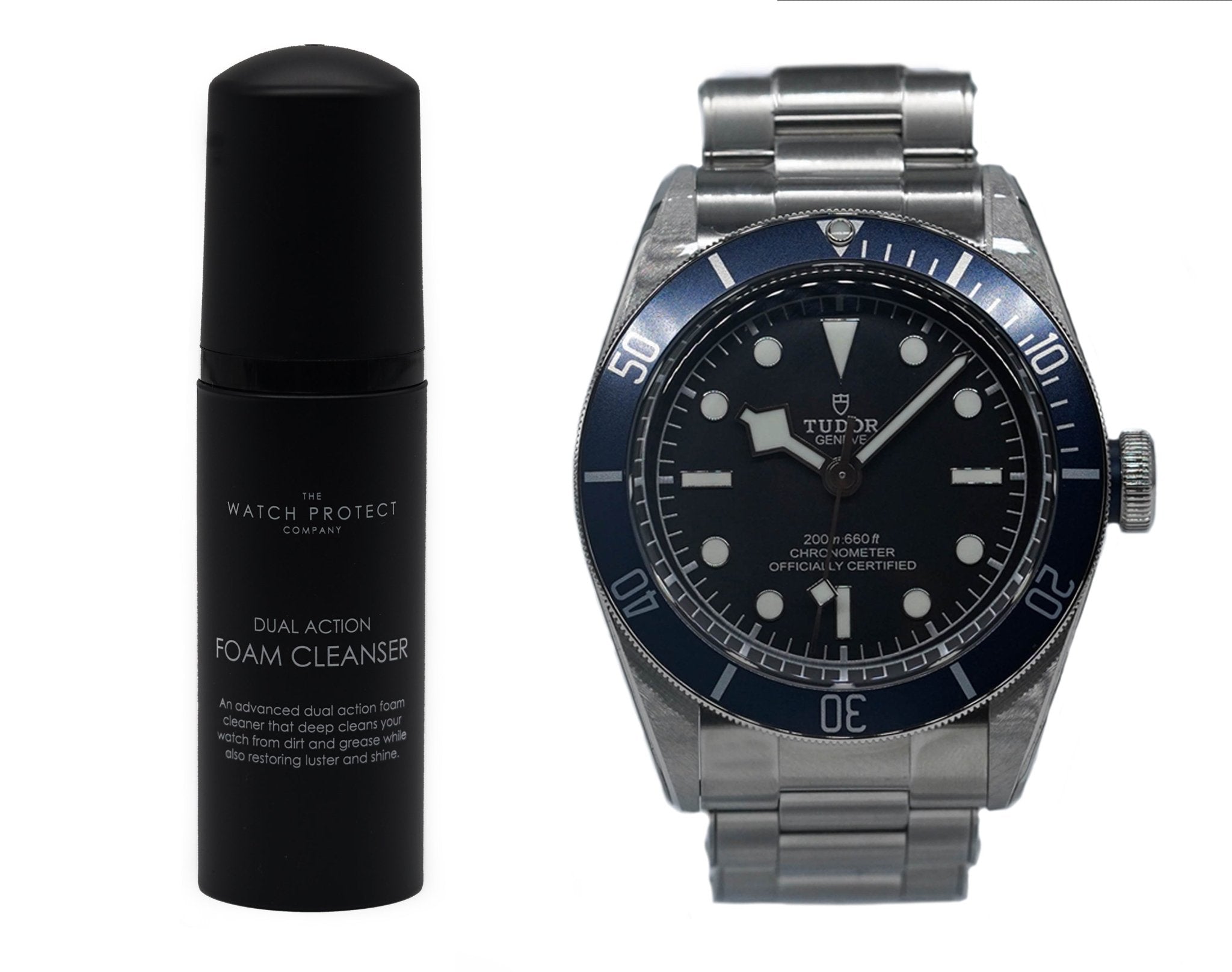 DUAL ACTION FOAM CLEANER & TUDOR BLACK BAY HERITAGE 41 - TIER 3 - WATCH PROTECTION KIT BUNDLE - The Watch Protect Company
